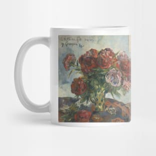 Still Life with Peonies by Paul Gauguin Mug